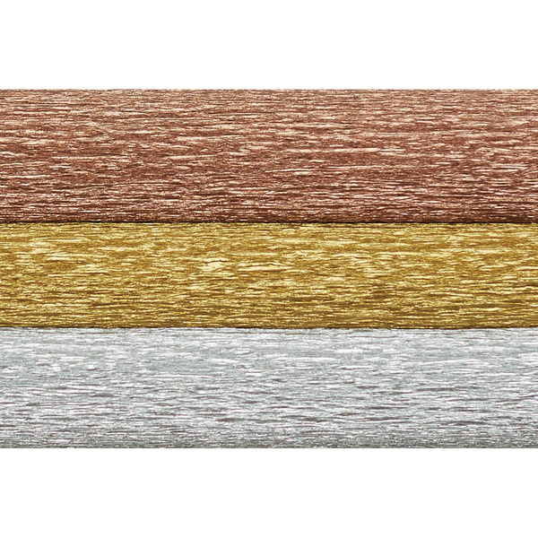 Lia Griffith Extra Fine Crepe Paper, 19.6in x 78.7in, Metallic Assortment PLG11004